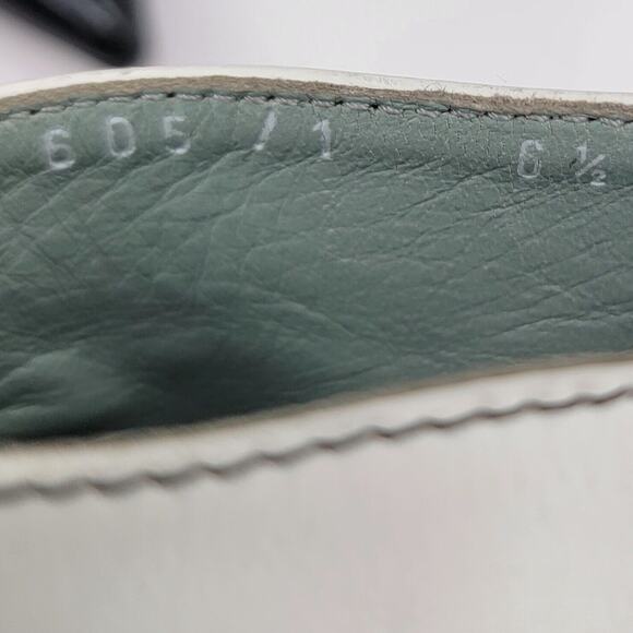 Sigerson Morrison Size 6.5 High Heel Booties Leather White Ankle Boots Buckles - Picture 8 of 10